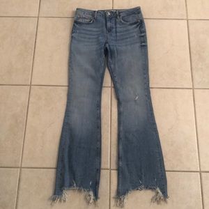 NWT! Zara Skinny Flare Jeans - Sunrise Blue - Sz 4